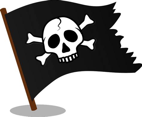 Jolly roger pirate flag clipart. Free download transparent .PNG | Creazilla png image