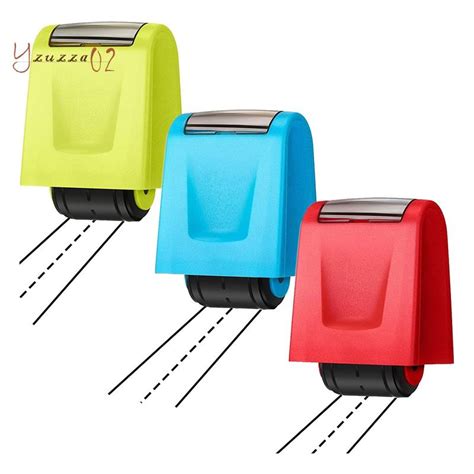3 Pieces Dashed Handwriting Lines Practice Roller Stamp Roller Stamp Self Inking Line Rolling