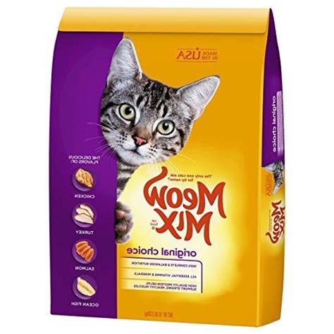 Weight of cat (over 1 year) cups per day. Meow Mix Original Choice Dry Cat Food 16-lb