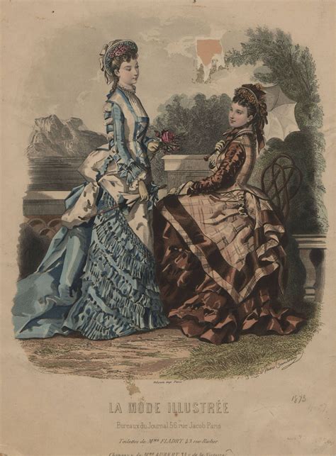 La Mode Illustrée 1875 Victorian Era Fashion 1870s Fashion Victorian