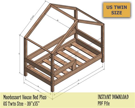 Plans for a montessori bed. Pin on Montessori Bed Plans