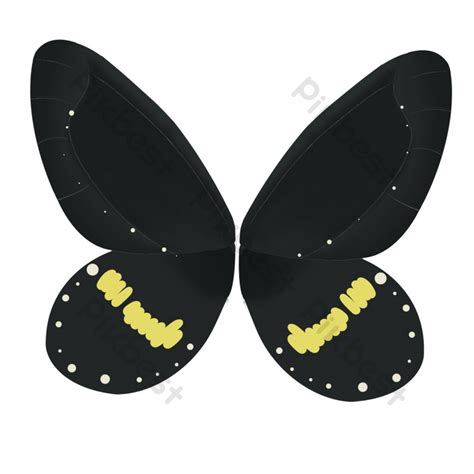 Black Butterfly Wings Illustration Png Images Psd Free Download Pikbest