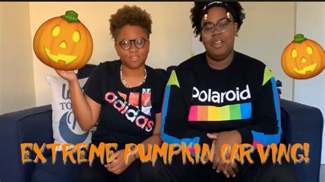 Extreme Couples Pumpkin Carving Angel And Zaria Youtube