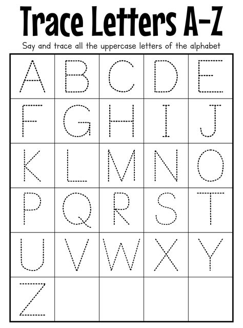 10 Best Printable Traceable Alphabet Worksheets