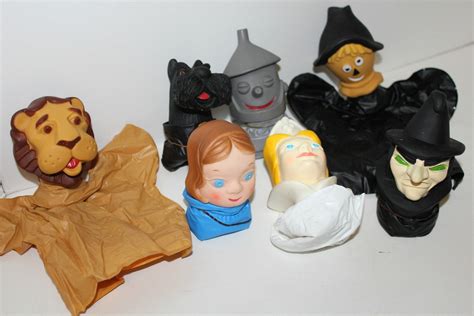 Vintage Wizard Of Oz Set 7 Puppets Ivory Snow Premium Etsy