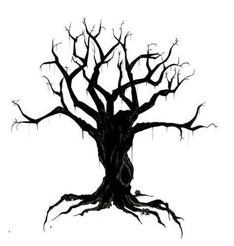 Creepy Dead Tree Drawing