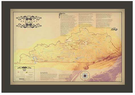 For The Bourbon Collector Https Vinmaps Com Product Framed Kentucky