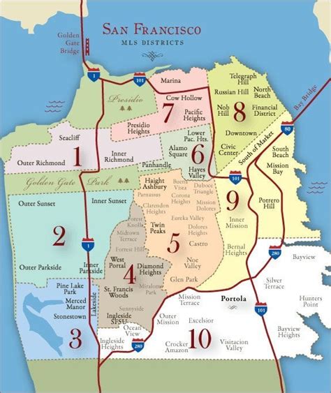 Map Of Sf Districts