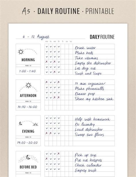 If you found this english vocabulary about daily routines interesting or useful, let. Daily Routine Planner Printable Flylady Morning Routine ...
