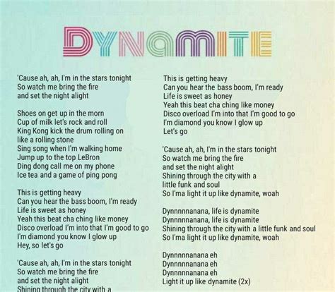 Dynamite Bts Lyrics Thai Btsae