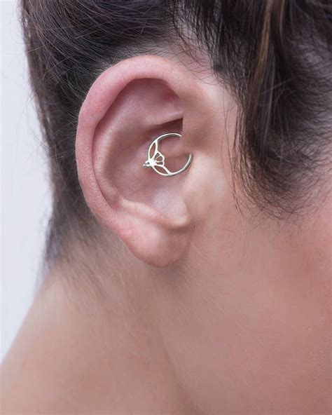 Daith Earring Daith Piercing Daith Jewelry Sterling Silver Etsy
