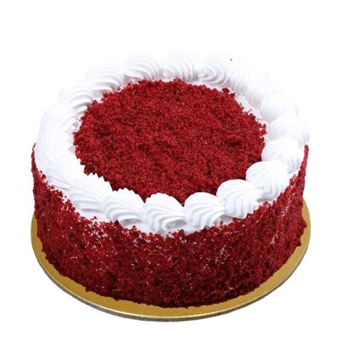 Tasty And Creamy Round Shaped Red Velvet Cake The Floralmart