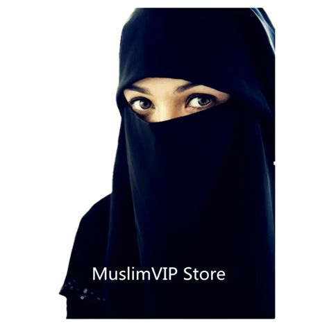 Traditional Plain 1 Layer Muslim Hijab Niqab Face Cover Cotton Islamic Scarf For Women In