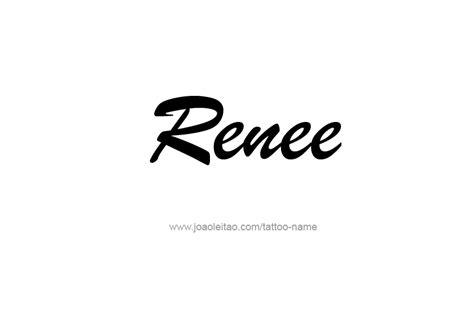 Renee Name Tattoo Designs