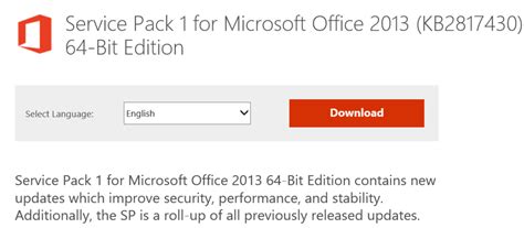 Office 2013 Service Pack One Released Neowin