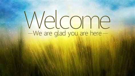 Welcome Greeter Loop For Church Or Worship Service Loop Youtube