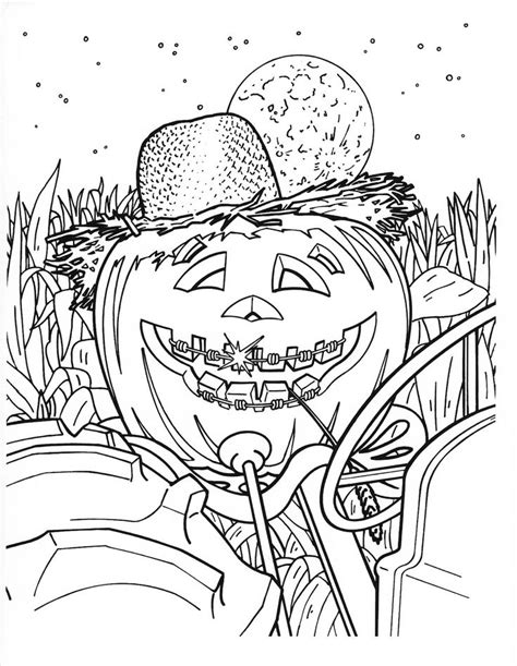 Hard Halloween Coloring Pages For Adults Coloring Pages