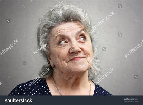 Smile Old Woman Face Stock Photo 625421261 Shutterstock