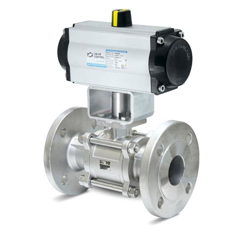 Pneumatic Actuated Flanged Ball Valves Valve Cz
