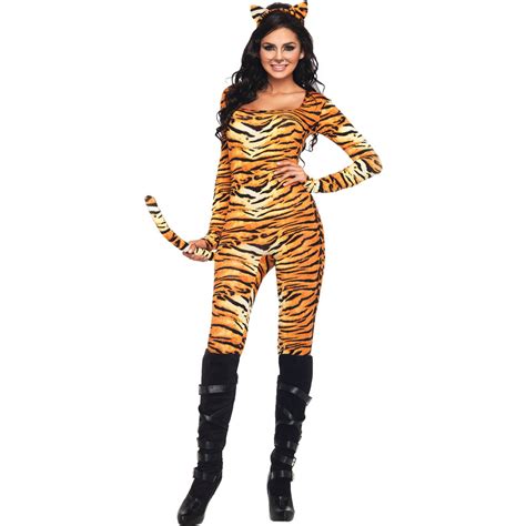 Leg Avenue Womens Wild Tiger Sexy Catsuit Costume