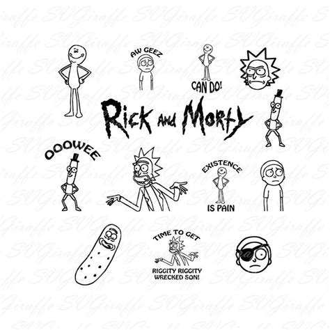 Free 85 Rick And Morty Svg Svg Png Eps Dxf File