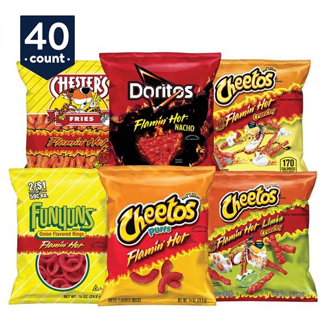 Buy Frito Lay Flamin Hot Mix Variety Pack 1 Oz 40 Count Online At Lowest Price In India 448158826