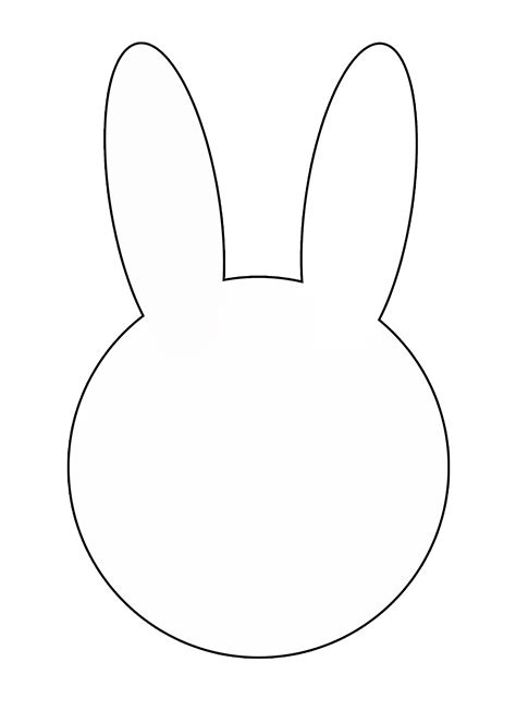 This sweet bunny head silhouette leaves lots of room to showcase your fabric or add a monogram or single initial. Free Printable Bunny Face
