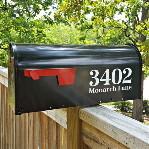 The number on your box has nothing to do with delivery unless its your actual apartment number. Antiqua Mailbox Address Decals | Newmerals