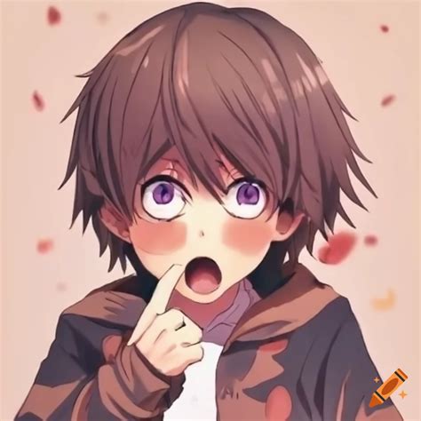 Anime Kid Blushing And Looking Shocked
