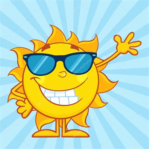 Smiling Sun Cartoon Mascot Character — Stock Vector © Hittoon 141908232