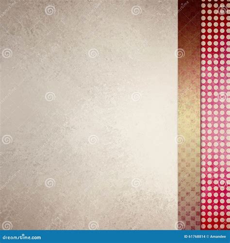Elegant Off White Background With Sidebar Designs In Red And Gold
