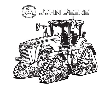 Tracteur John Deere Dessin Facile  Dessin Animé De Tracteur John Deere