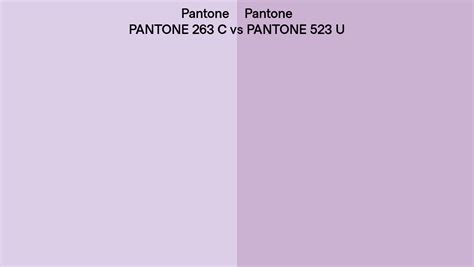 Pantone 263 C Vs Pantone 523 U Side By Side Comparison