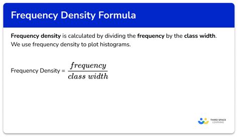 Frequency Density Formula Gcse Maths Steps And Examples