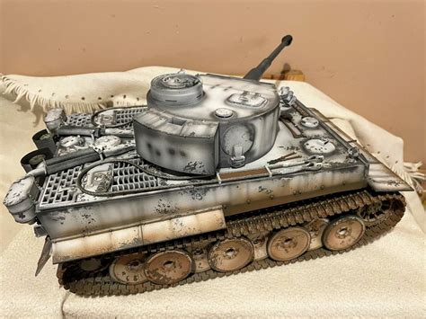 Tamiya 116 Tiger Full Optionwinter Camo Rc Tank Warfare