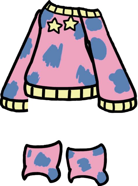 Clothes Pyjamas Blue Pink Cute Gacha Sticker By Kattyz X