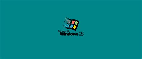 배경 화면 Windows Logo 심벌 마크 마이크로 소프트 운영 체제 Windows 98 3440x1440