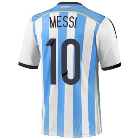 Argentina Home Football Shirt 201415 Messi 10 Adidas Sportingplus