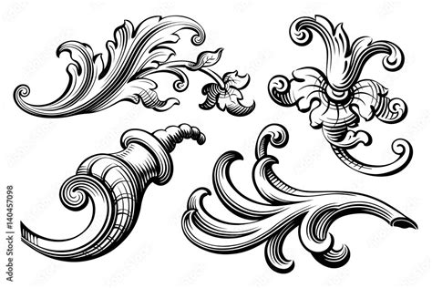 Victorian Scroll Design