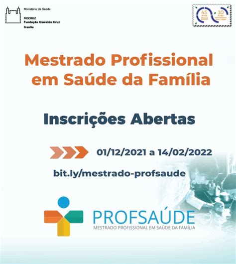 Profsa De Inscri Es Abertas Para Mestrado Profissional Em Sa De Da