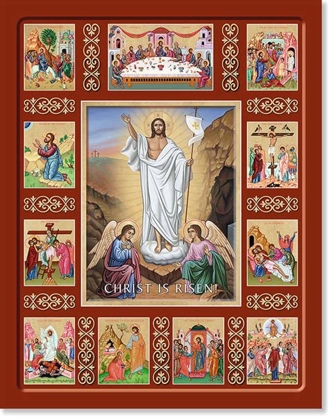 Lent And Easter Icons Christ Is Risen Story Icon Monastery Icons
