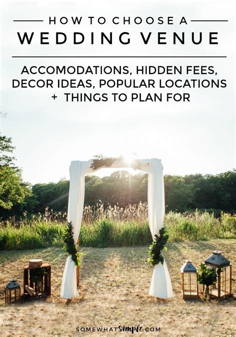 How To Choose A Wedding Venue Weddings 101 Somewhat Simple
