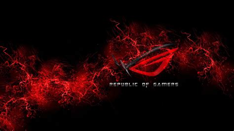 Asus Black And Red Gamers Video Games Pc Gaming