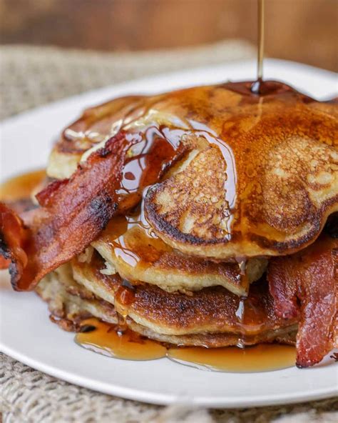 Bacon Pancakes Recipe Sweet And Salty Lil Luna