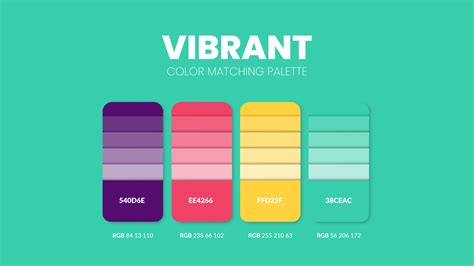 Vibrant Color Guide Book Cards Samples Color Theme Palettes Or Color Schemes Collection Colour