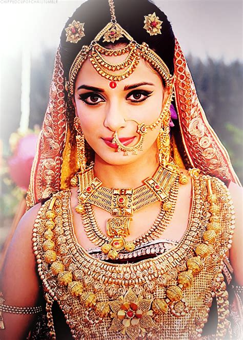 Indian Beauty Pooja Sharma As Panchali Mahabharata Indian Bridal Jewelry Sets Indian