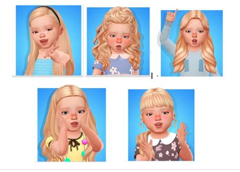 Naevys Toddler Hair Sims 4 Maxis Match Toddler Hair