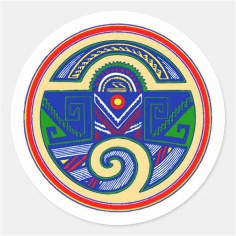 Indianer Native American Kreis Circle Stickers Zazzle