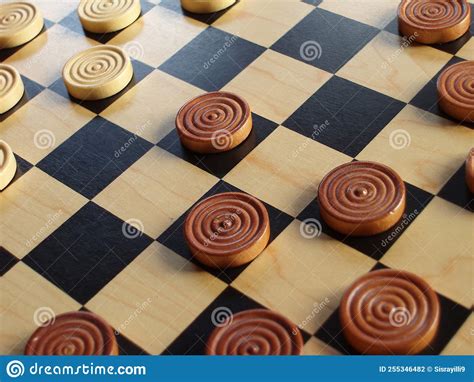 Draughts Game Stock Photo Image Of Counter Passtime 255346482