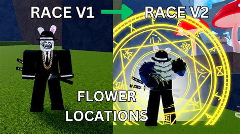 How To Get Race V In Blox Fruits Flower Locations Youtube